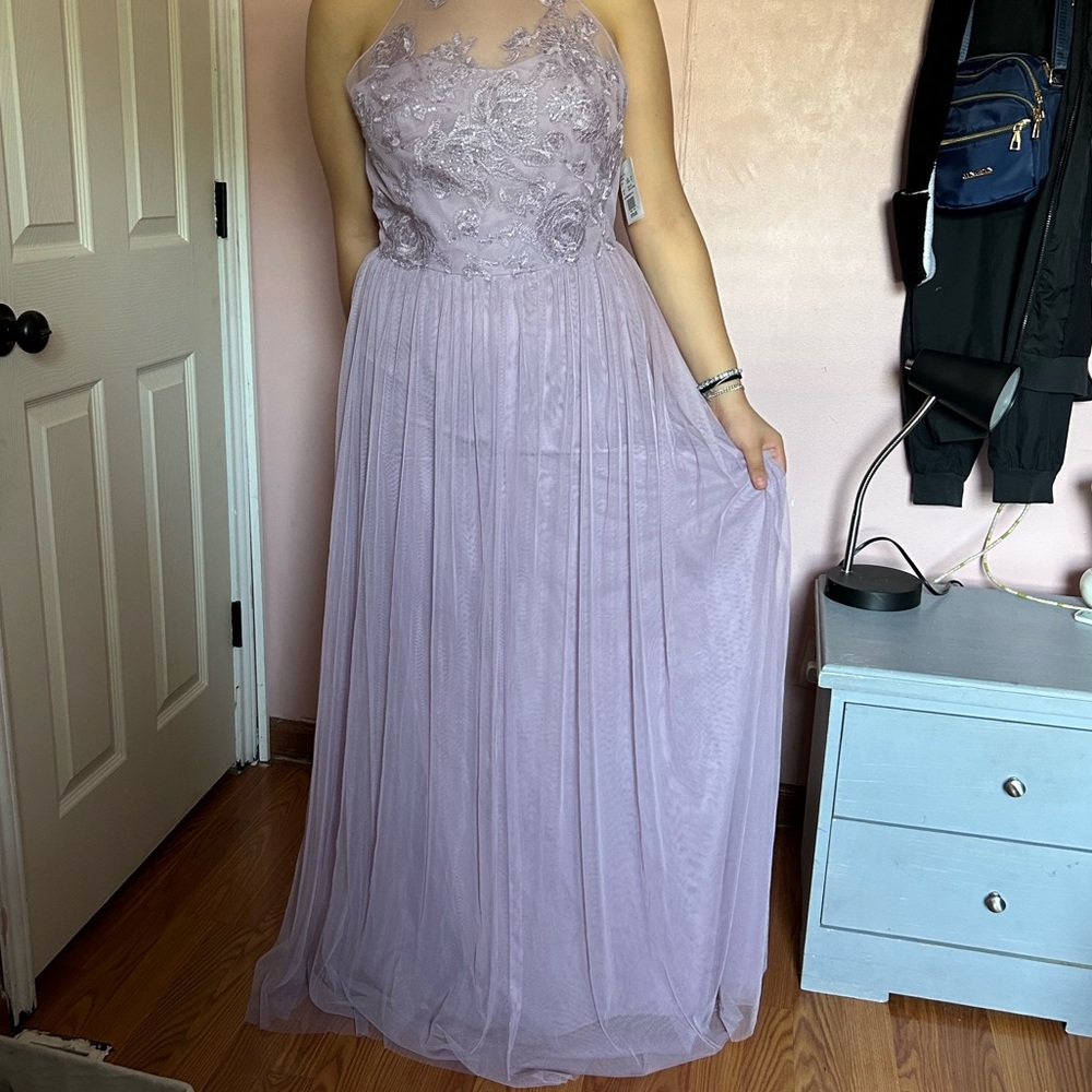 David’s bridal dress. Color: Lavender, Size: 12